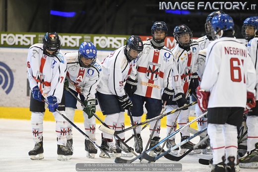 2016-10-15 Bolzano-Hockey Milano Rossoblu U16 0159 Squadra